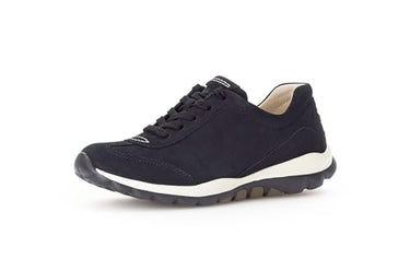 Gabor Damen Low-Top Sneaker, Frauen Halbschuhe,schnürschuhe,schnürer,straßenschuhe,Strassenschuhe,Sportschuhe,nightbl.(S.w/blau),38 im Sale